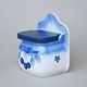 Wall dose with wooden lid 15 x 17 x 10,5 cm, Thun 1794, karlovarský porcelán, BLUE CHERRY