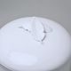 Porcelain Urn Case With Feather 29,5 cm, White, Royal Dux Bohemia