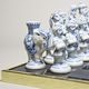 Porcelain Chess, 41 cm, Original Blue Onion pattern, Duchcov