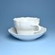 Šálek a podšálek D + D 0,40 l / 18,2 cm, Bílý porcelán, Český porcelán a.s.