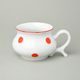 Mug Joe 480 ml, Red dots, Český porcelán a.s.
