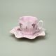 Cup140 ml + saucer 160 mm Klára, decor no 417, Rose China Chodov