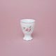 Pink line: Egg cup footed, Thun 1794 Carlsbad porcelain, BERNADOTTE roses