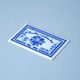 Postage Stamp porcelain 8 x 5 cm, Annual edition - 160 years, Original Blue Onion Pattern