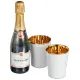 Champagne cups, 3-pcs set, Meissen porcelain