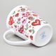 Hrnek Erin 12 cm 420 ml, veselá srdíčka - červená, Český porcelán a.s.