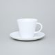 Tea / coffee cup and saucer 220 ml, Thun 1794 Carlsbad porcelain, TOM white