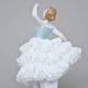 Dancer With Lace, Kurt Steiner, 19 x 11,5 x 9 cm, Porcelain Figures Unterweissbacher