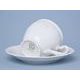 Frost no line: Coffee cup  plus  saucer 220 ml / 16 cm, Thun 1794 Carlsbad porcelain, Bernadotte