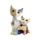 Annual Cat 2024 R. Wachtmeister - Fiorella and Silviano, 12 / 10,5 / 17 cm, Porcelain, Cats Goebel