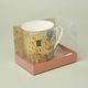 Hrnek 325 ml + porcelánová lžička, G. Klimt, Polibek, Marco Polo