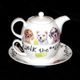 Fashion Dog: Tea for one set, English Fine Bone China, Roy Kirkham