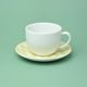 Breakfast cup 350 ml + saucer 16 cm, yellow, G. Benedikt 1882