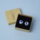 Earrings: Dots - Blue Decors, 3 variants, Porcelain Jewels Studio Mallys