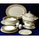 Dining set for pers., Thun 1794 Carlsbad porcelain, Cairo 30381 ivory
