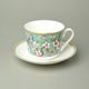 Třešňový květ: Šálek 420 ml a podšálek 17 cm, anglický kostní porcelán Roy Kirkham