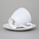 Cup 175 ml and saucer coffee, Opera white, Cesky porcelan a.s.