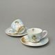 Cup 110 ml + saucer 130 mm espresso, C. Monet, Lady with umbrella, DuGifts porcelain