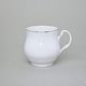 Hrnek Jonáš 310 ml, Thun 1794, karlovarský porcelán, BERNADOTTE mráz, platinová linka