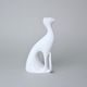 Cat 10,5 x 7 x 19 cm, White, Porcelain Figures Royal Dux Bohemia