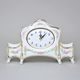 Empire style clock Komtesa 27 x 9 x 17 cm, White plus Gold, Clocks