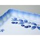 Baking Dish Square 24 x 24 x 24 cm, Thun 1794, Carlsbad porcelain, BLUE CHERRY
