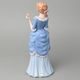 Lady with basket 10 x 11 x 28 cm, Porcelain Figures Duchcov