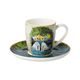 Espresso šálek a podšálek Chiaro di luna 100 ml, jemný kostní porcelán, Kočky Goebel R. Wachtmeister