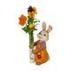 Rabbit figurine with little vase 7 / 10.5 / 14.5cm, stoneware, Goebel