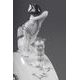 Kati Zorn, hodiny Eros, 18,5 x 6 x 22 cm, Porcelánové figurky Aelteste Volkstedter