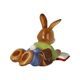 Rabbit figurine with a book 12.5 / 7 / 8.5cm, stoneware, Goebel