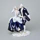 Couple rococo 17,5 x 10,5 x 22 cm, Porcelain Figures Duchcov