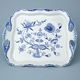 Platter Aida 34 x 29 cm on stand, Original Blue Onion Pattern