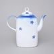 Coffee pot 1,2 l, Thun 1794 Carlsbad porcelain, BLUE CHERRY