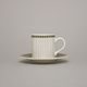 Cup 90 ml mocca + saucer 115 mm, Thun 1794 Carlsbad porcelain, Cairo 30381 ivory