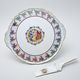 Cake plate 30 cm footed + porcelain cake shovel, The Three Graces, Carlsbad