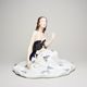 Lady sitting 20 x 24 x 19 cm, Isis, Porcelain Figures Duchcov