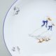 Coups Goose, Plate deep 22 cm, Thun 1794 Carlsbad porcelain