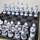 Porcelain Chess, 41 cm, Original Blue Onion pattern, Duchcov