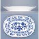 Flat oval dish 24 cm, Original Blue Onion Pattern