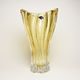 Crystal Vase Plantica Amber, Yellow, 32 cm, Aurum Crystal