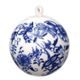 Christmas decoration - ball, Collage, 6,5 cm mini, Original Blue Onion Pattern