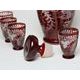 Egermann: Red Stain Liqueur Set, 22 cm, 7 pcs.