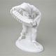 Harlequin With Bandonium, Gustav Oppel, 17,5 x 11 x 25 cm, Porcelain Figures Schwarzburger Werkstatten