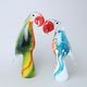 Parrot – solid glass, 20 cm (small), GlasStar Bohemia Glass