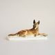 Wolfdog,  23 x 8 x 12 cm, Porcelain Figures Gläserne Porzellanmanufaktur