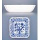 Salad dish square 24 cm, Original Blue Onion Pattern