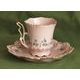 Cup 130 ml and saucer 15 cm, Lenka 247p, Rose China Chodov
