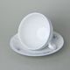 Tea cup + saucer 275 ml / 18 cm, Thun 1794 Carlsbad porcelain, BERNADOTTE Forget-me-not-flower