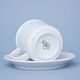 Mug Retro 180 ml smaller + saucer 14 cm, white, G. Benedikt 1882